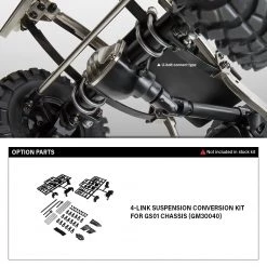 Gmade Military Sawback RTR 4WD Off-Road Vehicle 1/10th w/ GS01 Chassis 46 Gmade Military Sawback RTR 4WD Off-Road Vehicle 1/10th w/ GS01 Chassis -Cars Truck shop online 12