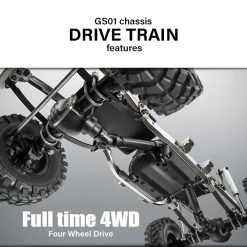 Gmade Military Sawback RTR 4WD Off-Road Vehicle 1/10th w/ GS01 Chassis 47 Gmade Military Sawback RTR 4WD Off-Road Vehicle 1/10th w/ GS01 Chassis -Cars Truck shop online 13