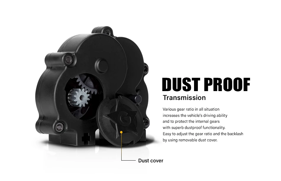 Gmade Military Sawback RTR 4WD Off-Road Vehicle 1/10th w/ GS01 Chassis 20 Gmade Military Sawback RTR 4WD Off-Road Vehicle 1/10th w/ GS01 Chassis - Image 18