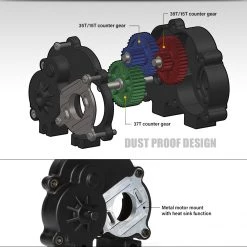 Gmade Military Sawback RTR 4WD Off-Road Vehicle 1/10th w/ GS01 Chassis 53 Gmade Military Sawback RTR 4WD Off-Road Vehicle 1/10th w/ GS01 Chassis -Cars Truck shop online 19