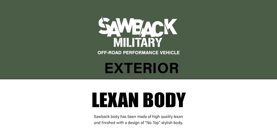 Gmade Military Sawback RTR 4WD Off-Road Vehicle 1/10th w/ GS01 Chassis 27 Gmade Military Sawback RTR 4WD Off-Road Vehicle 1/10th w/ GS01 Chassis - Image 25