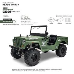 Gmade Military Sawback RTR 4WD Off-Road Vehicle 1/10th w/ GS01 Chassis 37 Gmade Military Sawback RTR 4WD Off-Road Vehicle 1/10th w/ GS01 Chassis -Cars Truck shop online 3