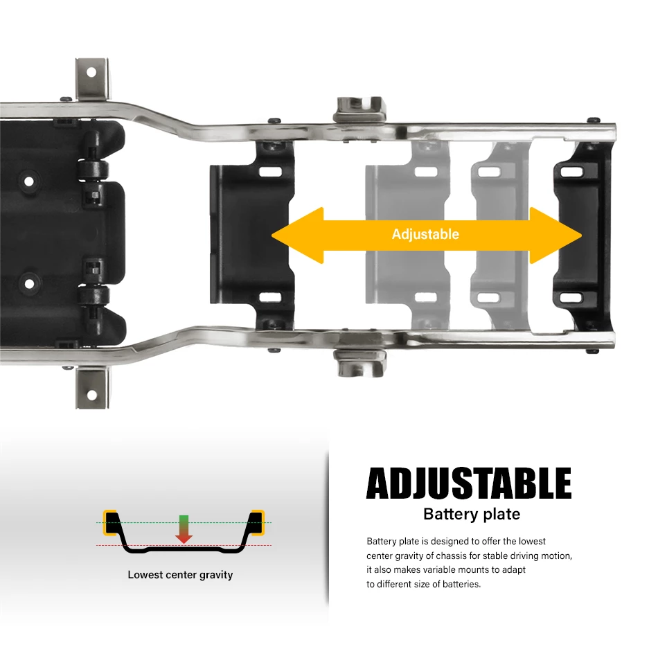 Gmade Military Sawback RTR 4WD Off-Road Vehicle 1/10th w/ GS01 Chassis 10 Gmade Military Sawback RTR 4WD Off-Road Vehicle 1/10th w/ GS01 Chassis - Image 8