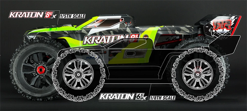 ARRMA 1/5 KRATON 8S BLX 4WD Speed Monster Truck RTR - Green 15 ARRMA 1/5 KRATON 8S BLX 4WD Speed Monster Truck RTR - Green - Image 14