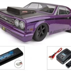 Associated DR10 Brushless Drag Race Car RTR - Purple Combo with Charger and 2S LiPo Battery