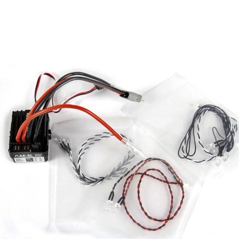Axial Dynamite Waterproof AE-5L Brushed ESC with LED Light Port and Star Connector 3 Axial Dynamite Waterproof AE-5L Brushed ESC with LED Light Port and Star Connector