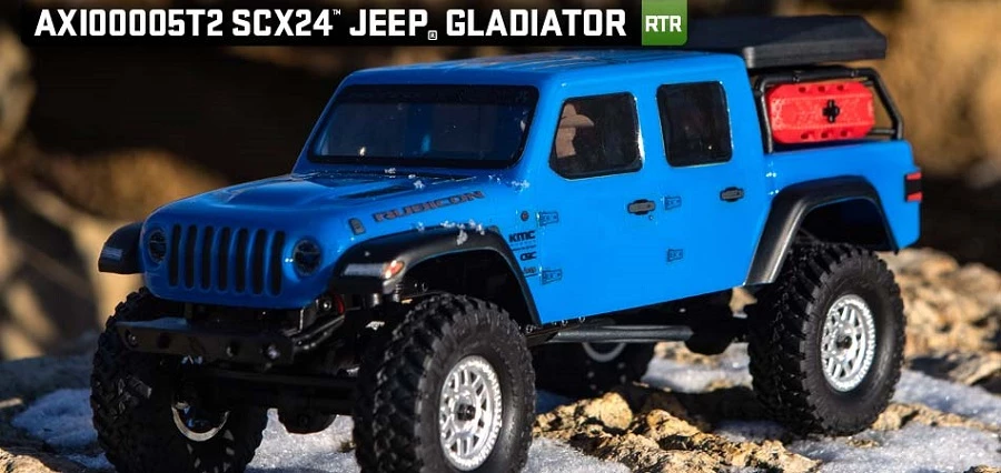 Axial SCX24 RTR with Jeep Gladiator Body - Blue 15 Axial SCX24 RTR with Jeep Gladiator Body - Blue - Image 13