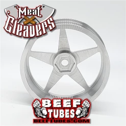Beef Tubes Meat Cleaver Drag Wheel Set - Bare Aluminum (4 pcs) 9 Beef Tubes Meat Cleaver Drag Wheel Set - Bare Aluminum (4 pcs) -Cars Truck shop online BT020MCA 4