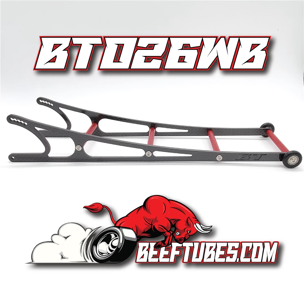 Beef Tubes Slash 10" Wheelie Bar - Carbon Fiber 3 Beef Tubes Slash 10" Wheelie Bar - Carbon Fiber