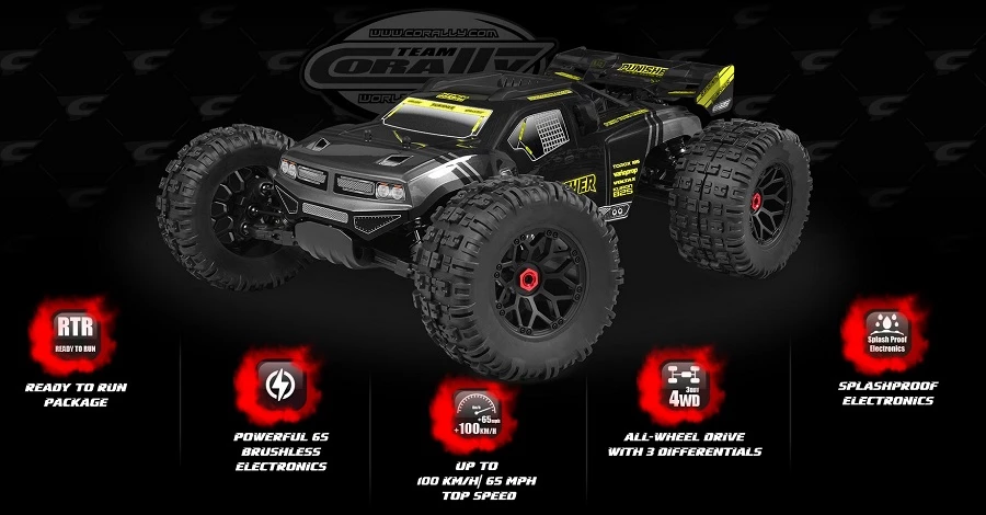 Team Corally 1/8 Punisher XP 2021 RTR 6S Brushless 4WD LWB Monster Truck 16 Team Corally 1/8 Punisher XP 2021 RTR 6S Brushless 4WD LWB Monster Truck - Image 14