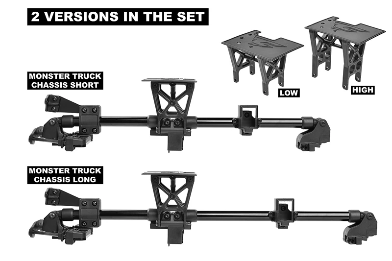 Team Corally Chassis Brace Kit, Xtreme, Fits all TC 1/8 MT, 1 Set 4 Team Corally Chassis Brace Kit, Xtreme, Fits all TC 1/8 MT, 1 Set - Image 2