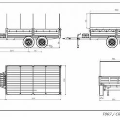 Cross-RC Utility Trailer Kit T007 -Cars Truck shop online CZR 90100036 4