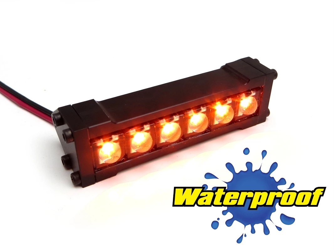 Gear Head RC 1/10 Scale Six Shooter 2" LED Light Bar - Amber 3 Gear Head RC 1/10 Scale Six Shooter 2" LED Light Bar - Amber