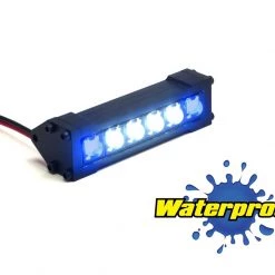 Gear Head RC 1/10 Scale Six Shooter 2" LED Light Bar - White and Blue