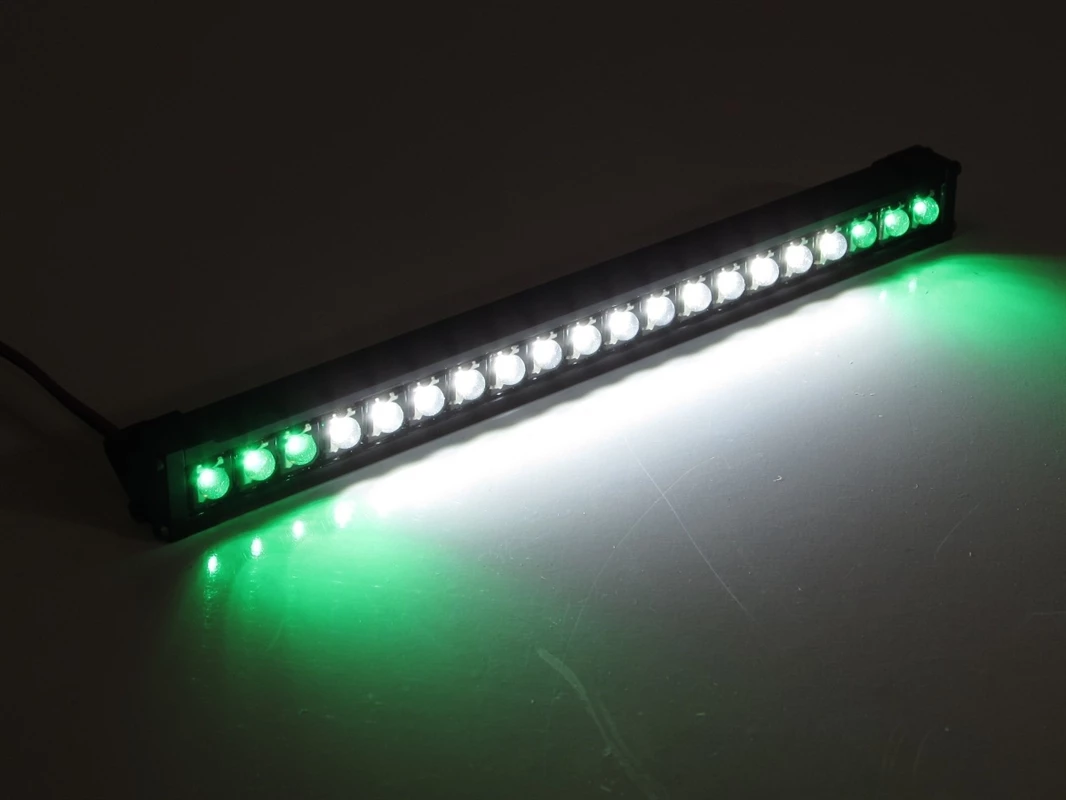 Gear Head RC 1/10 Scale Desert Torch 6.5" LED Light Bar - White and Green 4 Gear Head RC 1/10 Scale Desert Torch 6.5" LED Light Bar - White and Green - Image 2