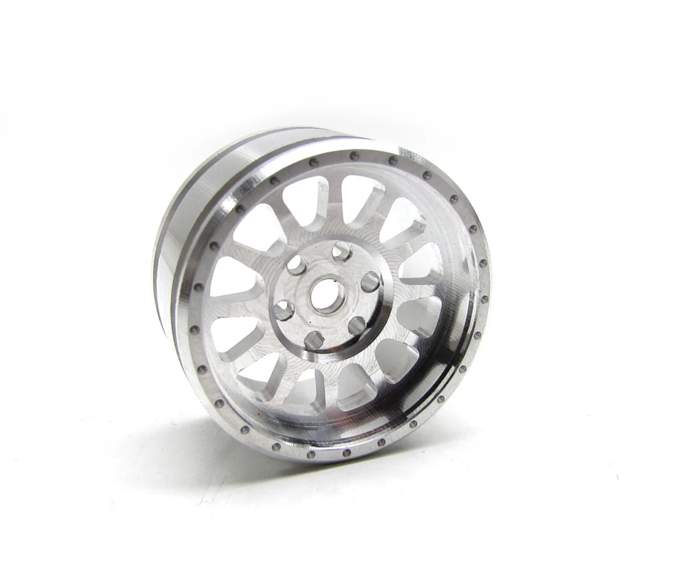 Gear Head RC M-12 Micro Crawler Wheels, Silver (4) 3 Gear Head RC M-12 Micro Crawler Wheels, Silver (4)