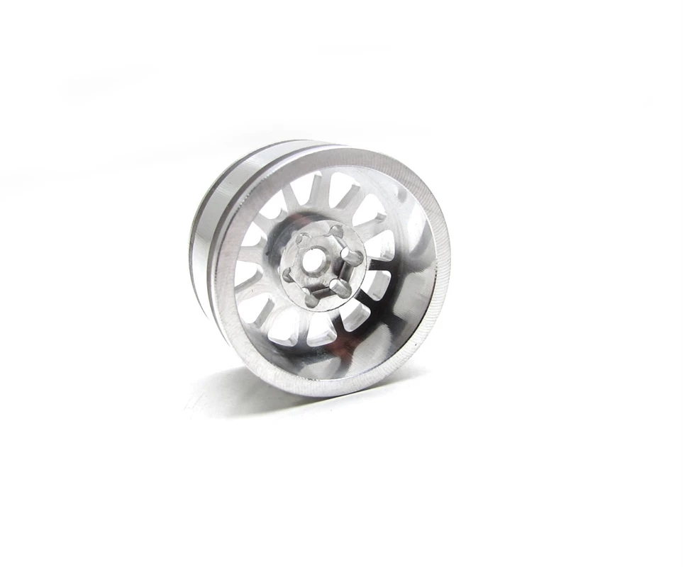 Gear Head RC M-12 Micro Crawler Wheels, Silver (4) 4 Gear Head RC M-12 Micro Crawler Wheels, Silver (4) - Image 2