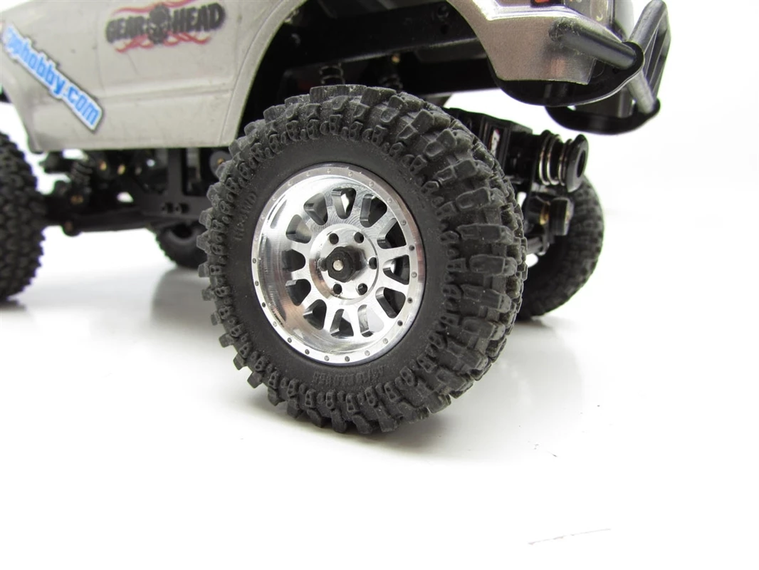 Gear Head RC M-12 Micro Crawler Wheels, Silver (4) 5 Gear Head RC M-12 Micro Crawler Wheels, Silver (4) - Image 3