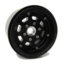 Gear Head RC 1.9" Trail King EZ-Loc Wheels with Black Delrin Rings (4)