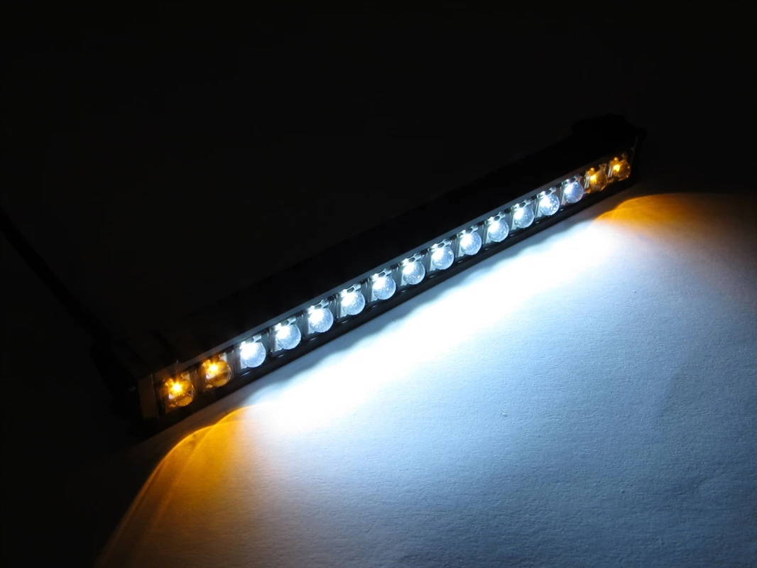 Gear Head RC 1/10 Scale Trek Torch 5" LED Light Bar - White and Yellow 4 Gear Head RC 1/10 Scale Trek Torch 5" LED Light Bar - White and Yellow - Image 2