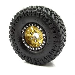 Gear Head RC 1.9" Tombstone Beadlock Wheels, Gold (4) -Cars Truck shop online GEA1371 6