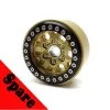 Gear Head RC 1.9" Tombstone Beadlock Wheel, Gold (1) Spare -Cars Truck shop online GEA1372 2