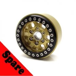Gear Head RC 1.9" Tombstone Beadlock Wheel, Gold (1) Spare