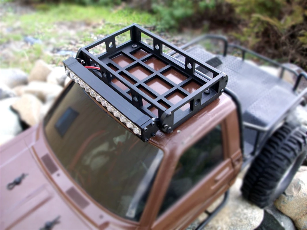 Gear Head RC White Trail Torch plus Short Roof Rack Combo 3 Gear Head RC White Trail Torch plus Short Roof Rack Combo