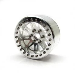 Gear Head RC 2.2" Vegas Beadlock Wheels, Silver/Silver (4)