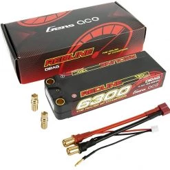 Gens ace 2S 7.4V 6300mAh 130C Redline Series "Drag" LiPo Battery - 8mm Bullets (11216) -Cars Truck shop online GEN GEA63002S13D 4