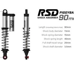 Gmade RSD Piggyback Shock Absorber 90mm (2) -Cars Truck shop online GMA23202 7