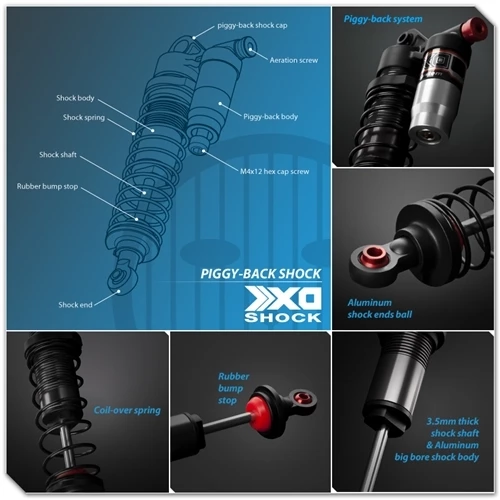 Gmade XD Piggyback Shock 113mm (2) 4 Gmade XD Piggyback Shock 113mm (2) - Image 2