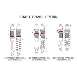 Gmade XD Dual Rate Rock Shock 113mm (2) -Cars Truck shop online GMA24304 10