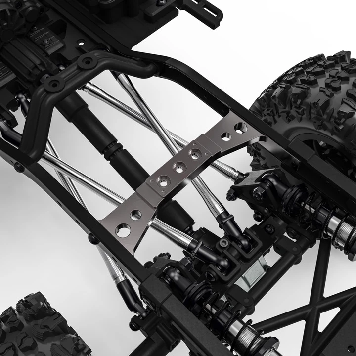 Gmade GS02 Aluminum Rear Cross Member (Titanium Gray) BOM 4 Gmade GS02 Aluminum Rear Cross Member (Titanium Gray) BOM - Image 2