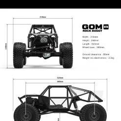Gmade GR01 4WD GOM Rock Crawler Buggy RTR -Cars Truck shop online GMA56010 25