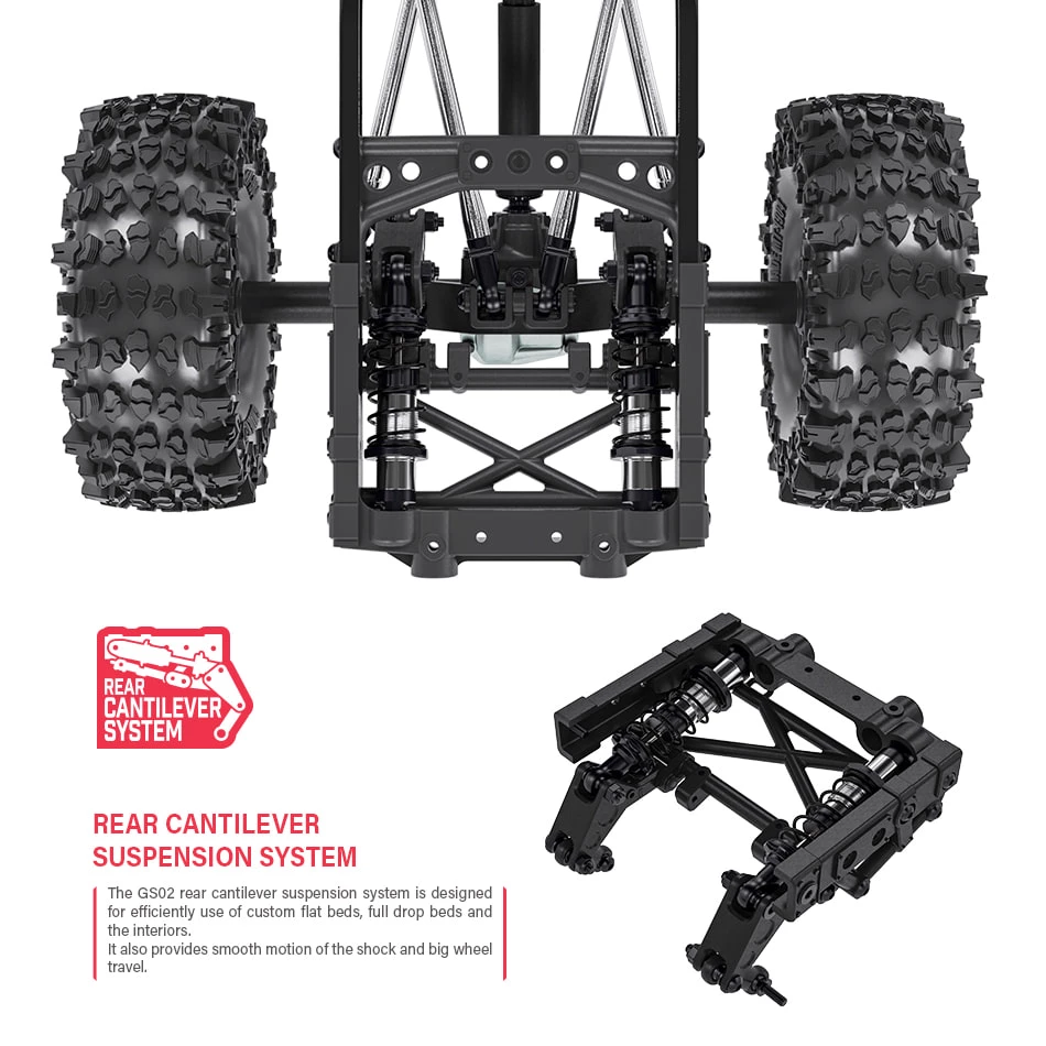 Gmade GS02 BOM 1/10 4WD Ultimate Trail Truck Kit 22 Gmade GS02 BOM 1/10 4WD Ultimate Trail Truck Kit - Image 20