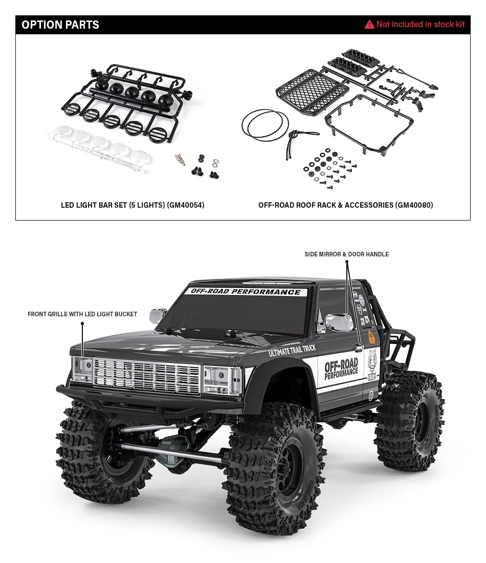 Gmade GS02 BOM 1/10 4WD Ultimate Trail Truck Kit 28 Gmade GS02 BOM 1/10 4WD Ultimate Trail Truck Kit - Image 26