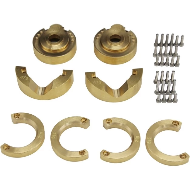 Hot Racing Ultimate Brass Weight Knuckle Portal Cover TRX-4 3 Hot Racing Ultimate Brass Weight Knuckle Portal Cover TRX-4