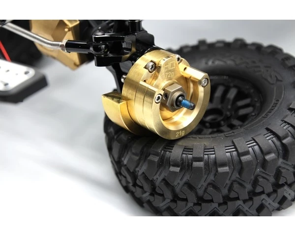 Hot Racing Ultimate Brass Weight Knuckle Portal Cover TRX-4 4 Hot Racing Ultimate Brass Weight Knuckle Portal Cover TRX-4 - Image 2