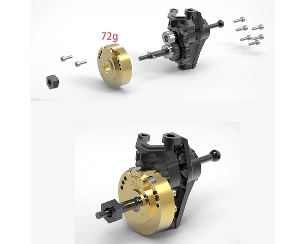 Hot Racing Ultimate Brass Weight Knuckle Portal Cover TRX-4 5 Hot Racing Ultimate Brass Weight Knuckle Portal Cover TRX-4 - Image 3