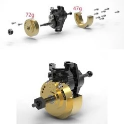 Hot Racing Ultimate Brass Weight Knuckle Portal Cover TRX-4 13 Hot Racing Ultimate Brass Weight Knuckle Portal Cover TRX-4 -Cars Truck shop online HOTTRXF21HA 7