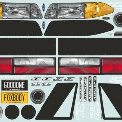 JConcepts 1991 Ford Mustang Fox SCT-Drag Clear Body -Cars Truck shop online JCO0362 6