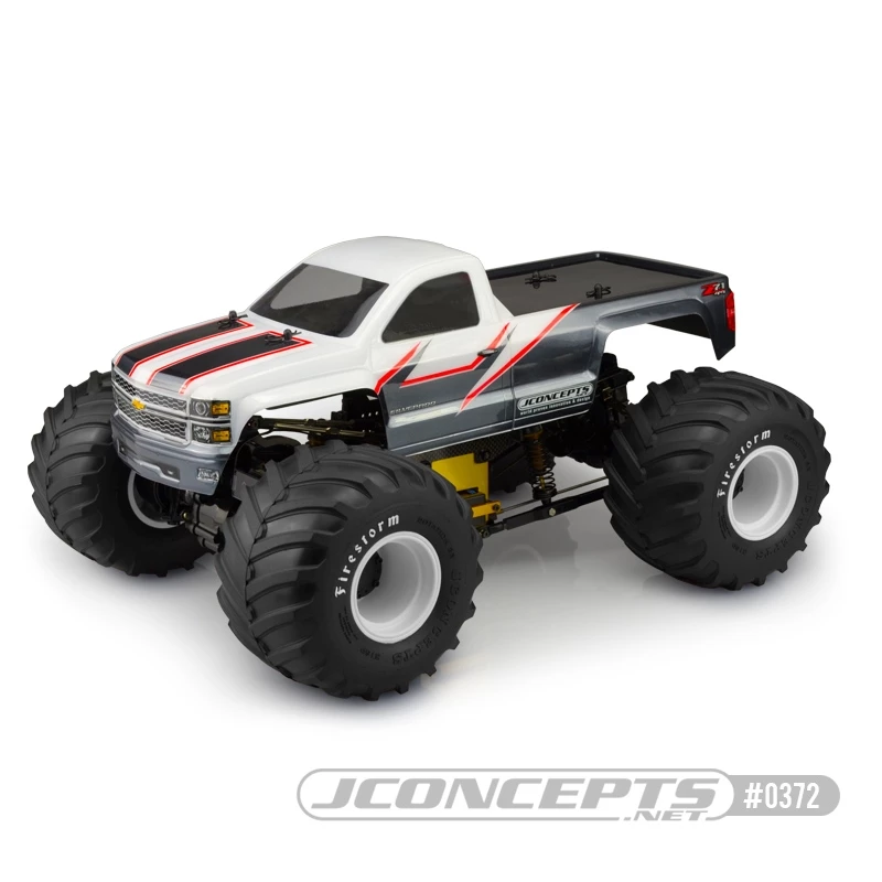 JConcepts 2014 Chevy Silverado 1500 Monster Truck Single Cab Body 4 JConcepts 2014 Chevy Silverado 1500 Monster Truck Single Cab Body - Image 2
