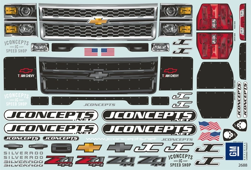 JConcepts 2014 Chevy Silverado 1500 Monster Truck Single Cab Body 7 JConcepts 2014 Chevy Silverado 1500 Monster Truck Single Cab Body - Image 5