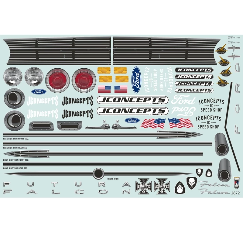 JConcepts 1963 Ford Falcon Street Eliminator Clear Body 7 JConcepts 1963 Ford Falcon Street Eliminator Clear Body - Image 5