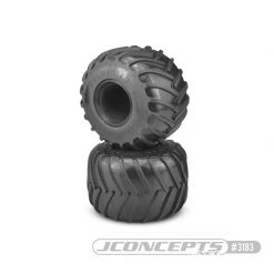 JConcepts Golden Years 2.6" x 3.6" Scale Monster Truck Tires Blue (Soft) Compound (2)
