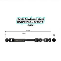 JunFac Scale Hardened Steel Universal Shaft (110-138mm) (1) -Cars Truck shop online JUN90042 5