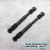 JunFac Scale Hardened Steel Universal Shafts (2) for Traxxas TRX-4 Short WB (312mm)