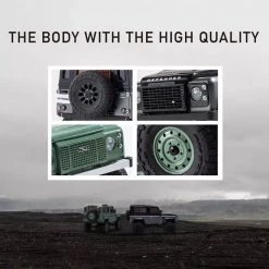 Kyosho MINI-Z 4X4 RTR with Land Rover Defender 90 Autobiography Body - Gray -Cars Truck shop online KYO3252 04 1