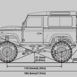 Kyosho MINI-Z 4X4 RTR with Land Rover Defender 90 Heritage Body - Green -Cars Truck shop online KYO3252 09